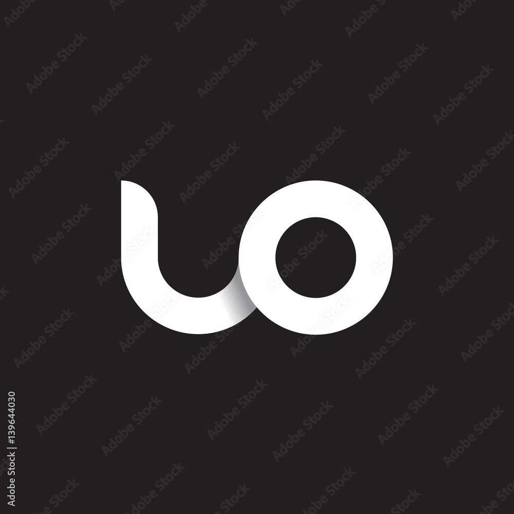 Initial lowercase letter uo, linked circle rounded logo with shadow gradient, white color on black background
Initial lowercase letter uo, linked circle rounded logo with shadow gradient, white color on black background