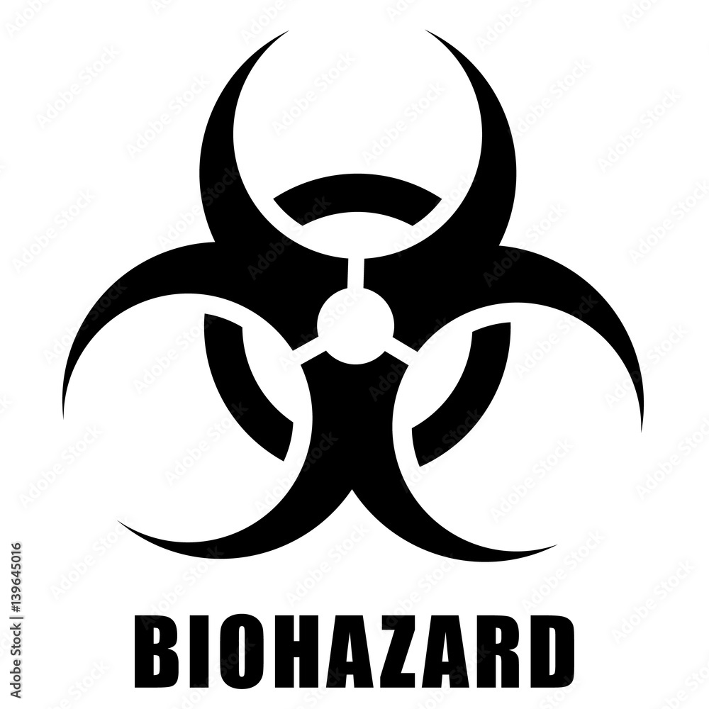 biohazard icon in vector design biohazard icon in vector design