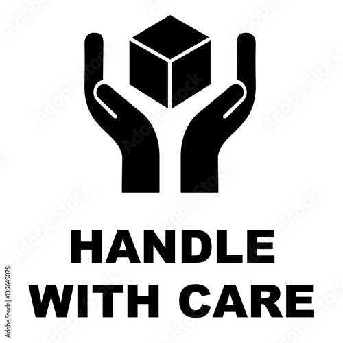 handle with care icon