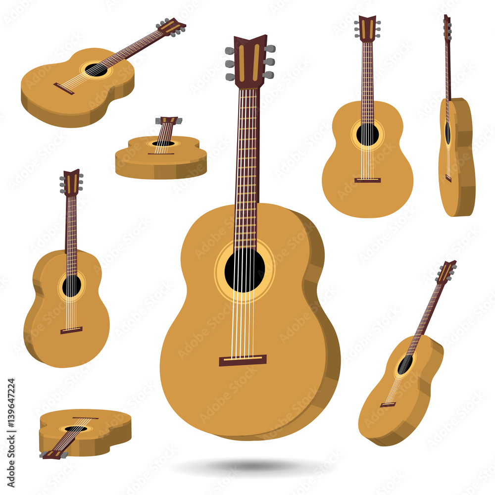 Naklejka premium 3Dguitar