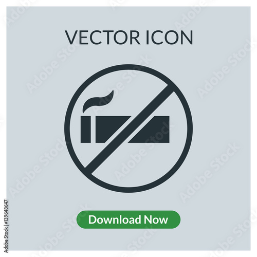 No smoking vector icon