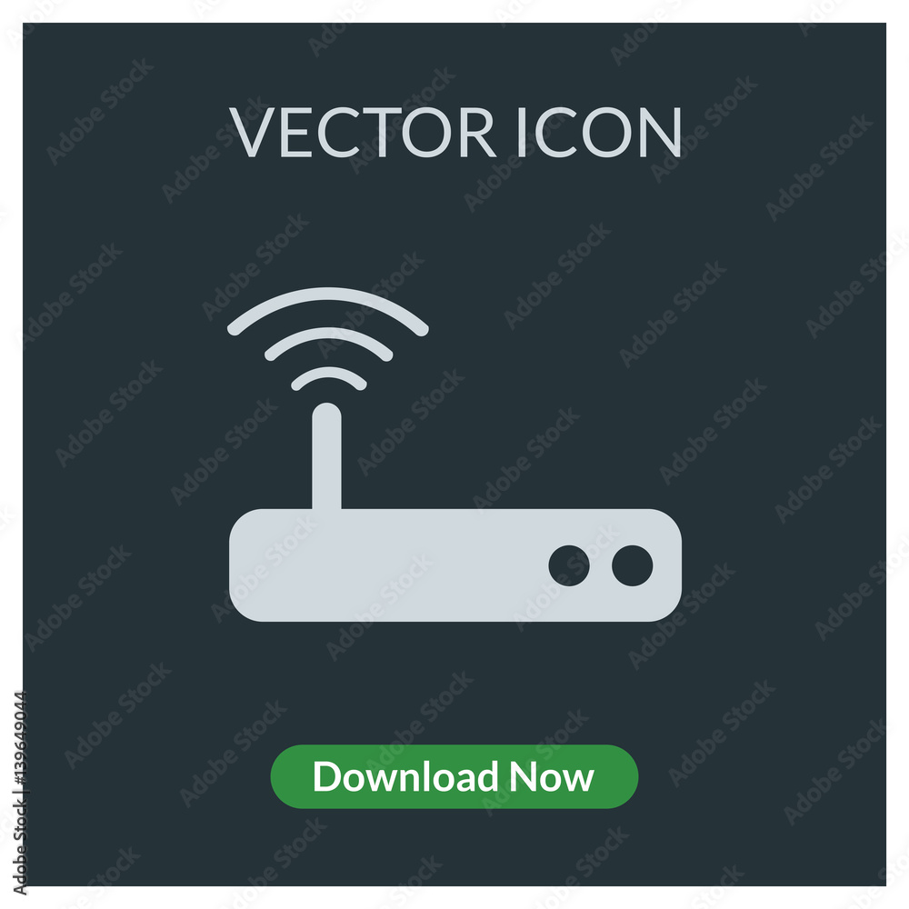 WiFi router vector icon