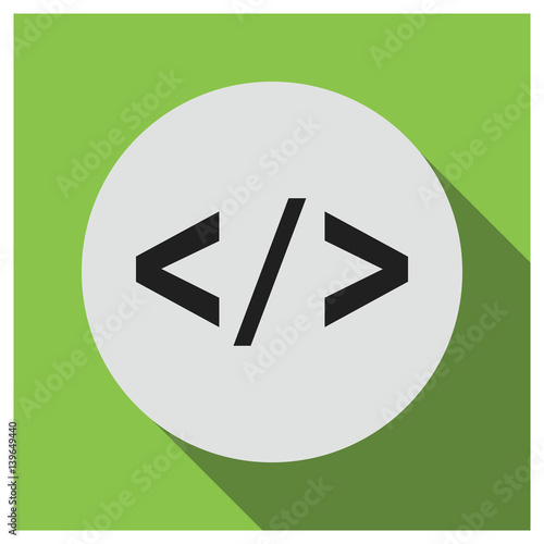 HTML brackets vector icon