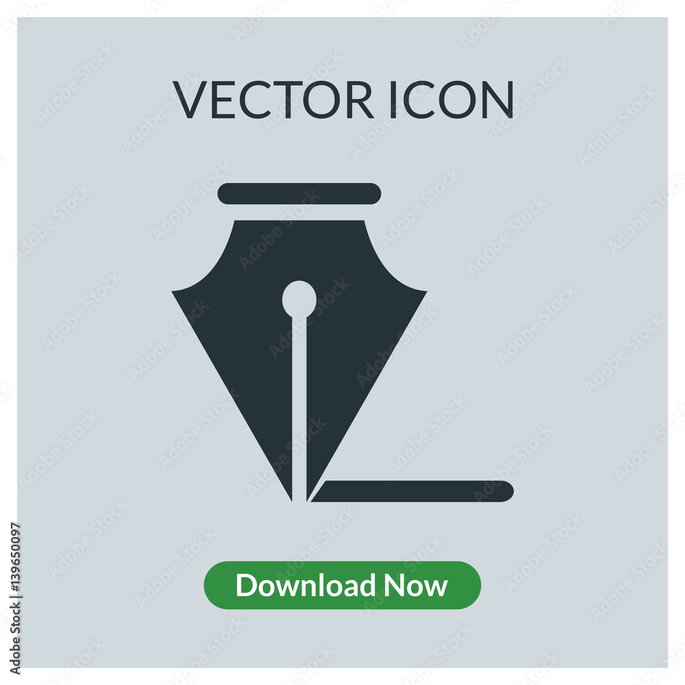 Ink pen vector icon Ink pen vector icon