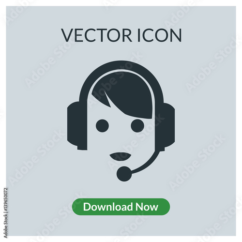 Call center vector icon