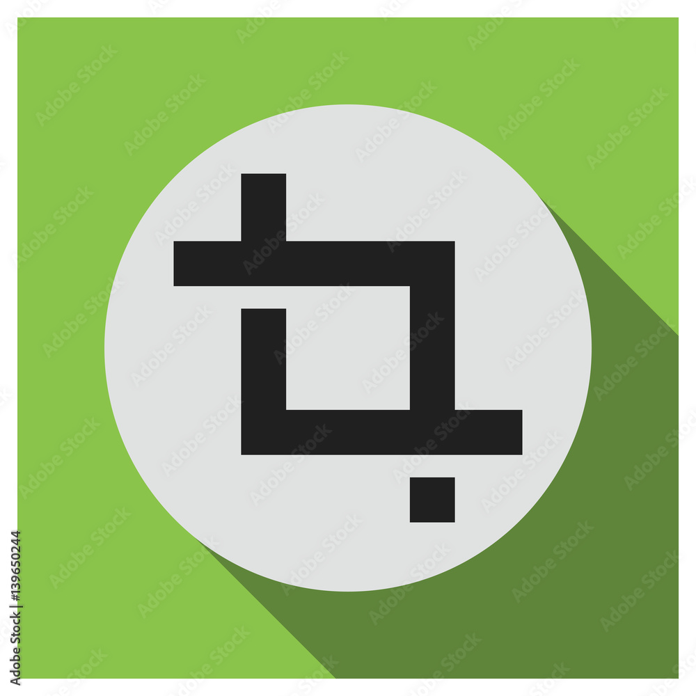 Crop vector icon Crop vector icon