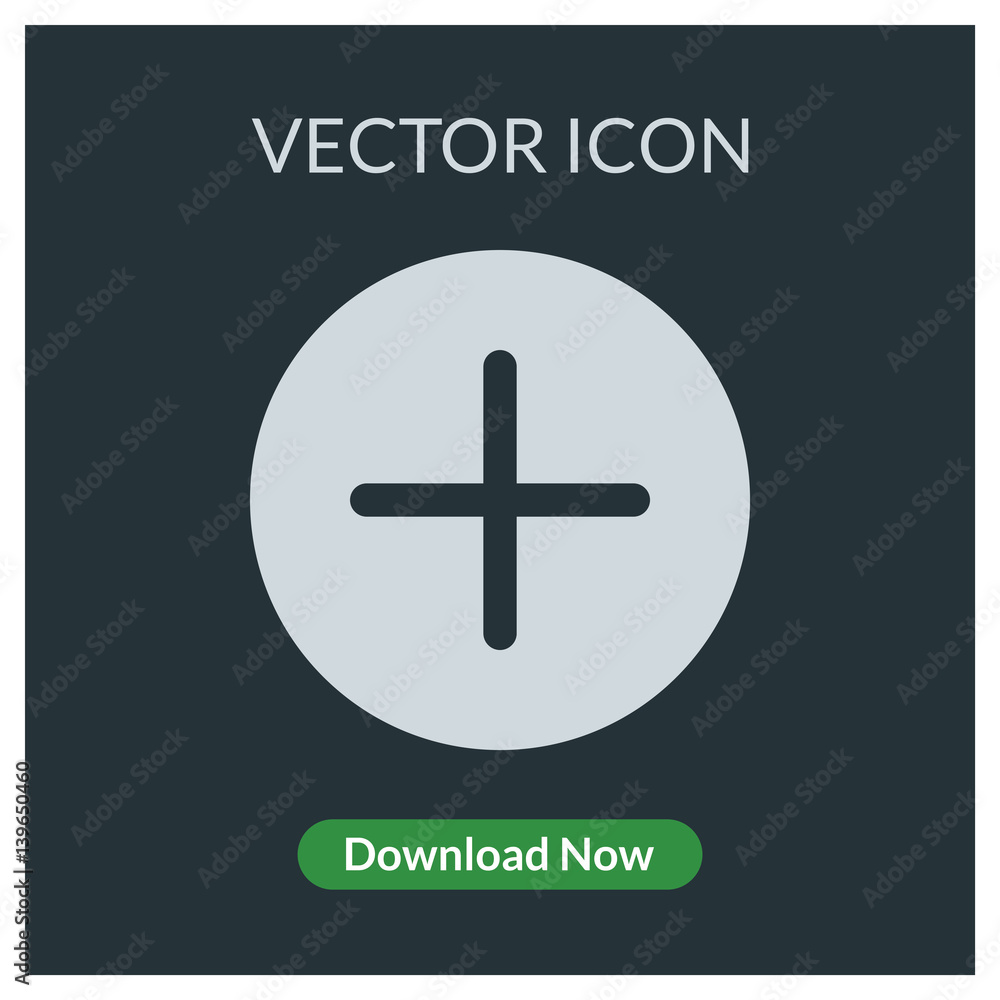 Plus vector icon Plus vector icon