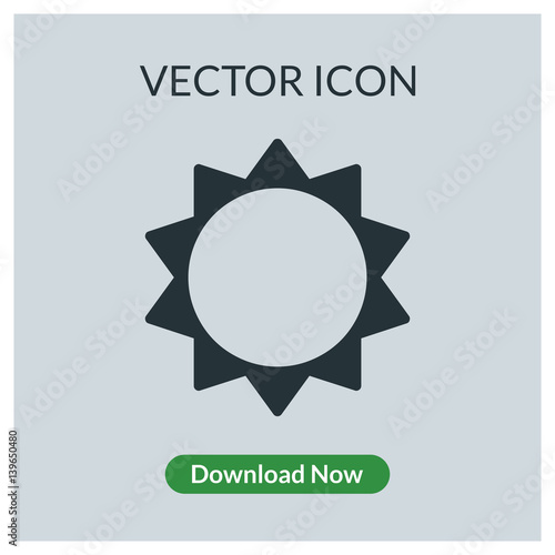 Sun vector icon
