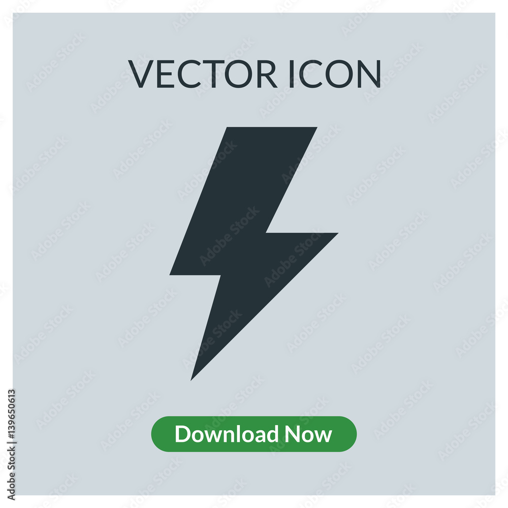 Lightning vector icon Lightning vector icon