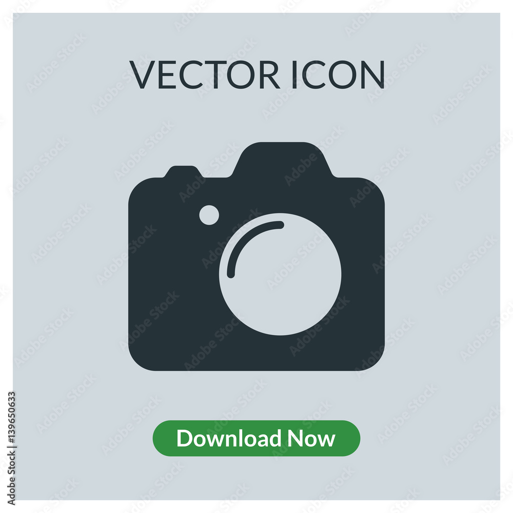 Camera vector icon Camera vector icon