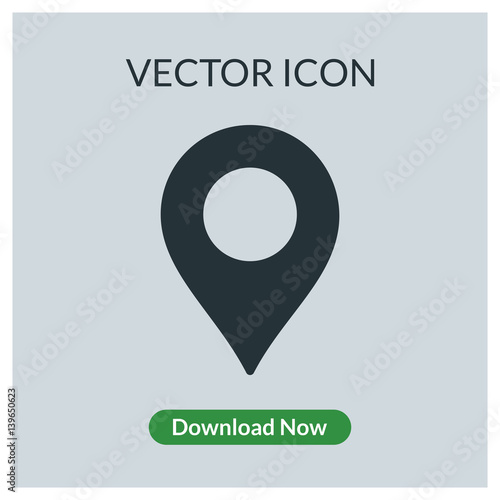 Location pin vector icon