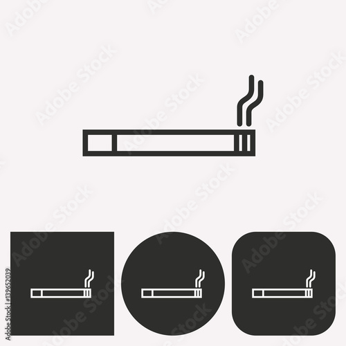 Smoke - vector icon.