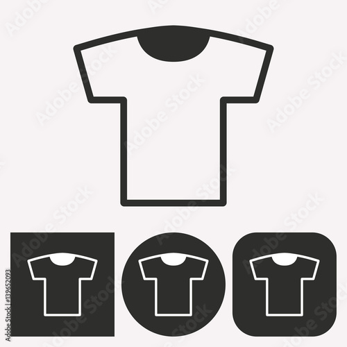 T-shirt - vector icon.