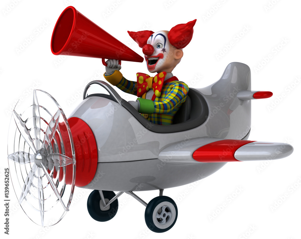 Naklejka premium Fun clown