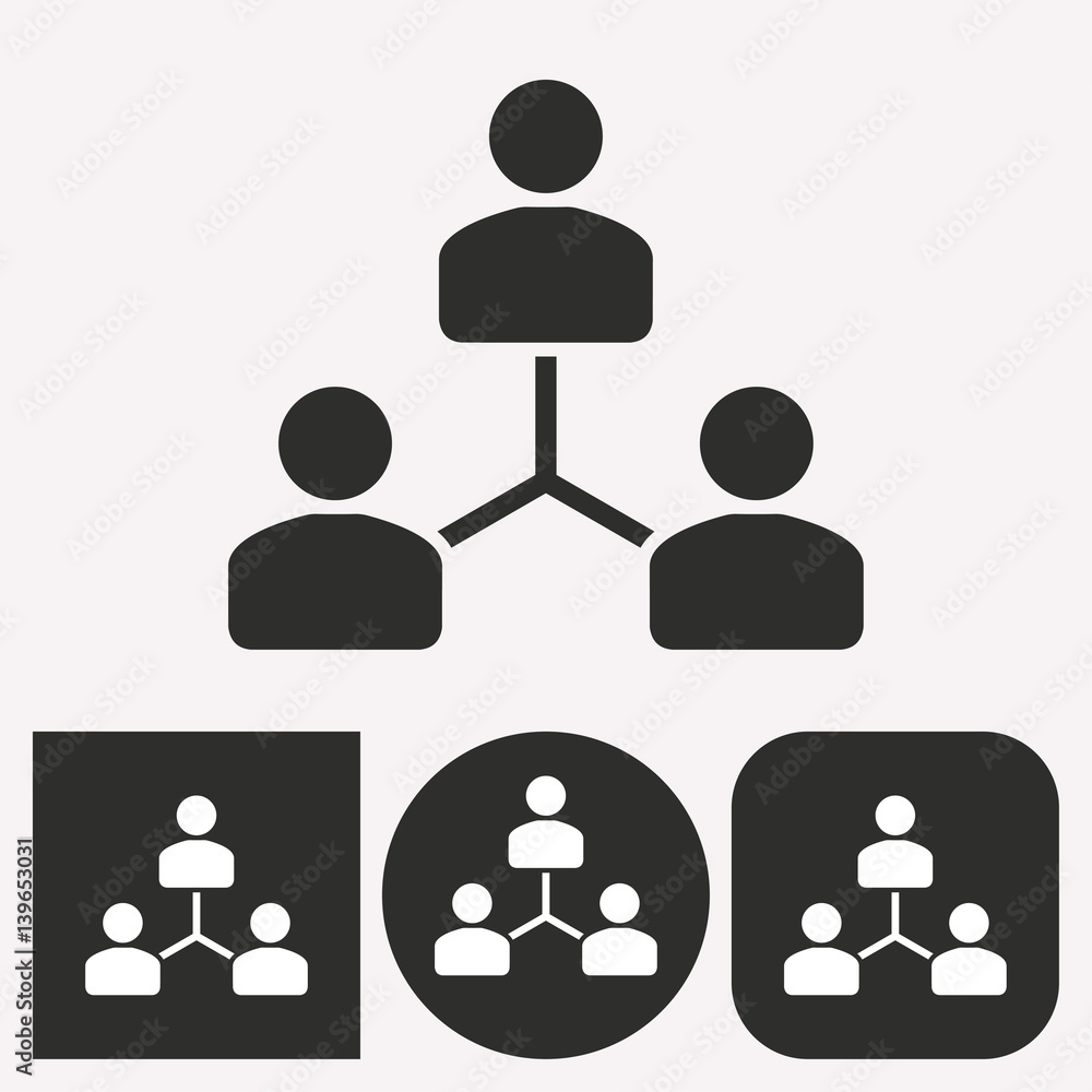 Human interaction - vector icon. Human interaction - vector icon.