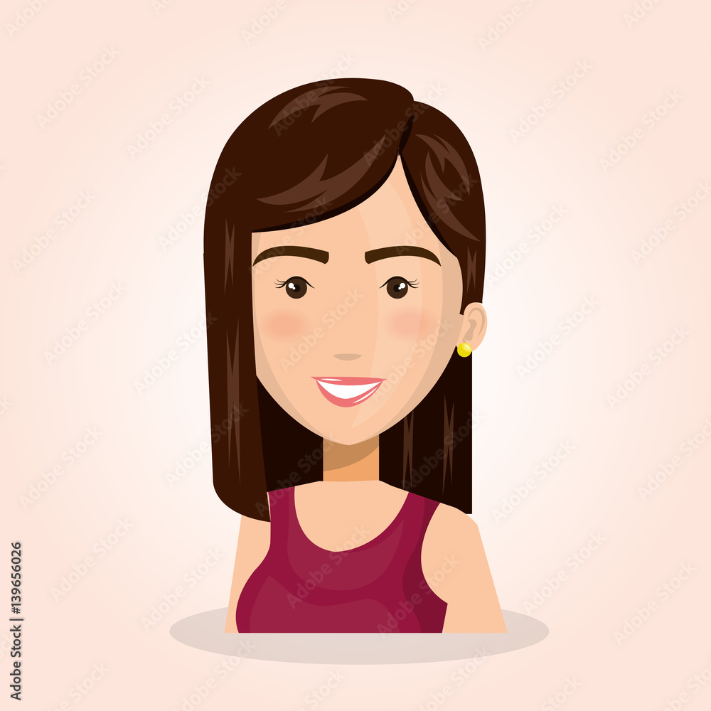 young woman lifestyle avatar vector illustration design young woman lifestyle avatar vector illustration design