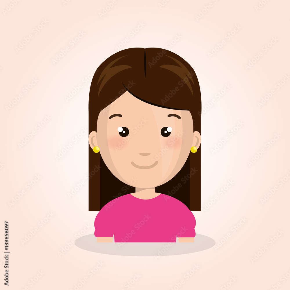 cute little girl character vector illustration design cute little girl character vector illustration design