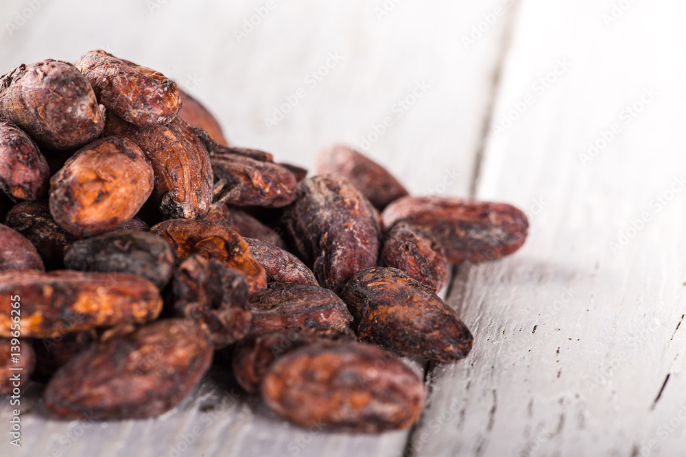 Pattern of the cocoa beans background Pattern of the cocoa beans background