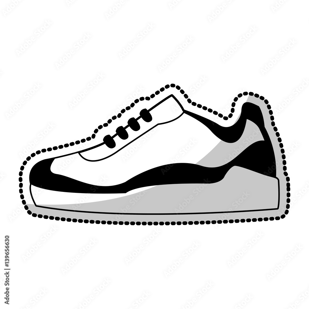 sneakers shoe icon image vector illustration design sneakers shoe icon image vector illustration design