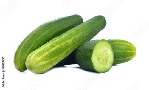 Cucumbers isolate on white background