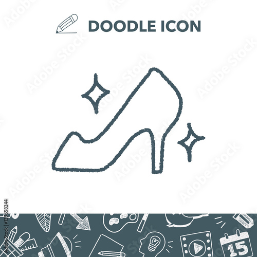 doodle High-heeled shoes