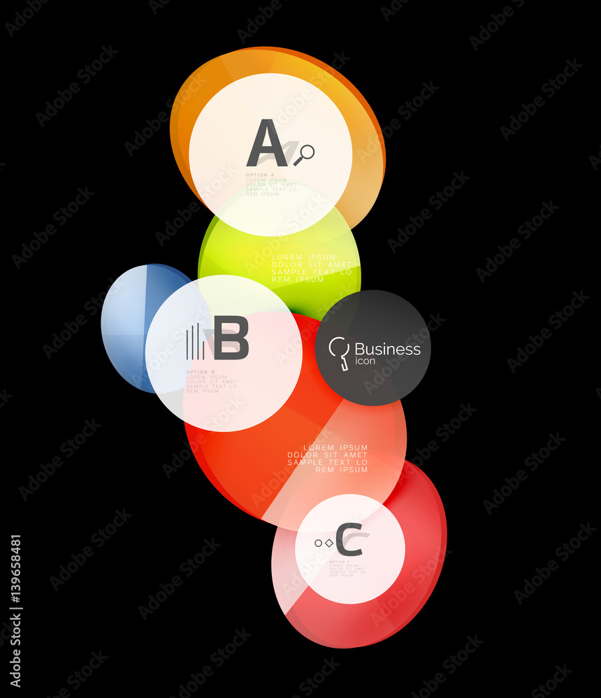 Geometrical abstract infographics banner template Geometrical abstract infographics banner template