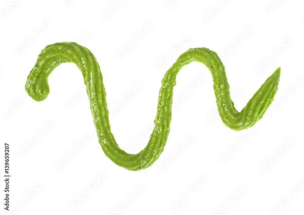Wasabi isolated on white background Wasabi isolated on white background