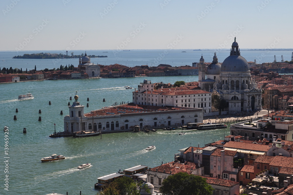 Venice, Italy - 19 August 2013: view from San Marco towar