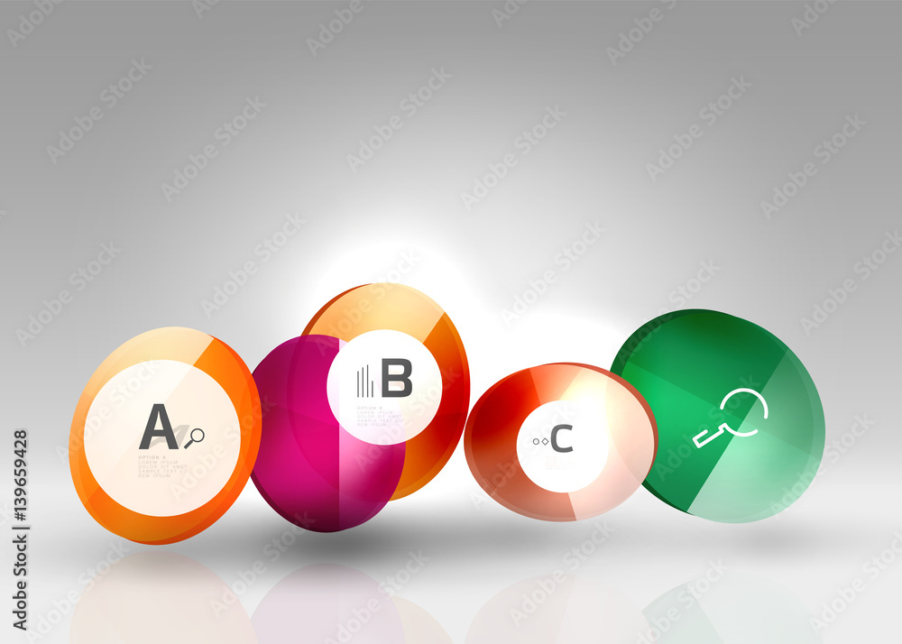 Circle geometric abstract background Circle geometric abstract background