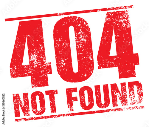404 Not Found stamp