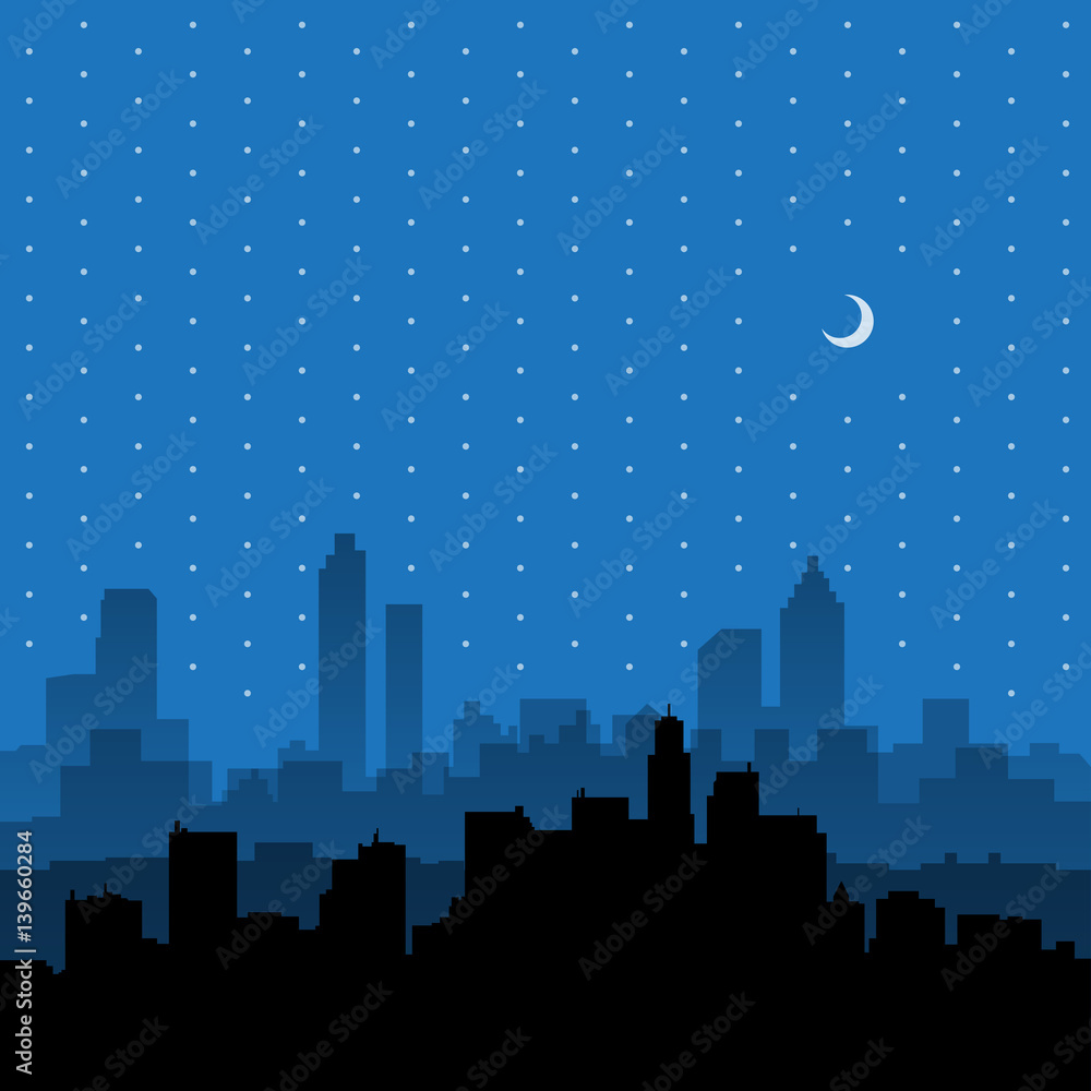 City skyline. Urban landscape. City skyline. Urban landscape.