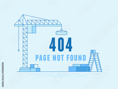 404 page design template and web site under construction