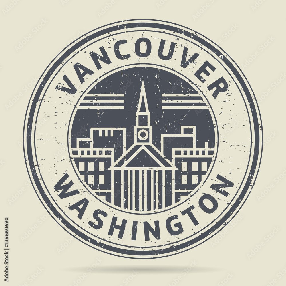 Grunge rubber stamp or label with text Vancouver, Washington Grunge rubber stamp or label with text Vancouver, Washington