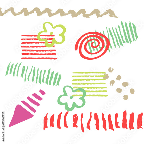 Seamless vector patterns.