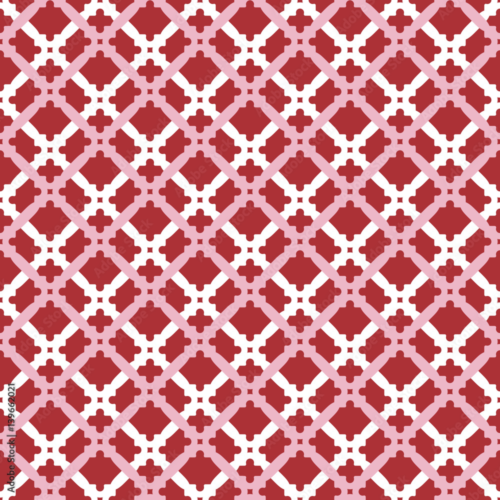 Seamless red and white ornament in arabian style. Pattern for wallpapers and backgrounds Seamless red and white ornament in arabian style. Pattern for wallpapers and backgrounds