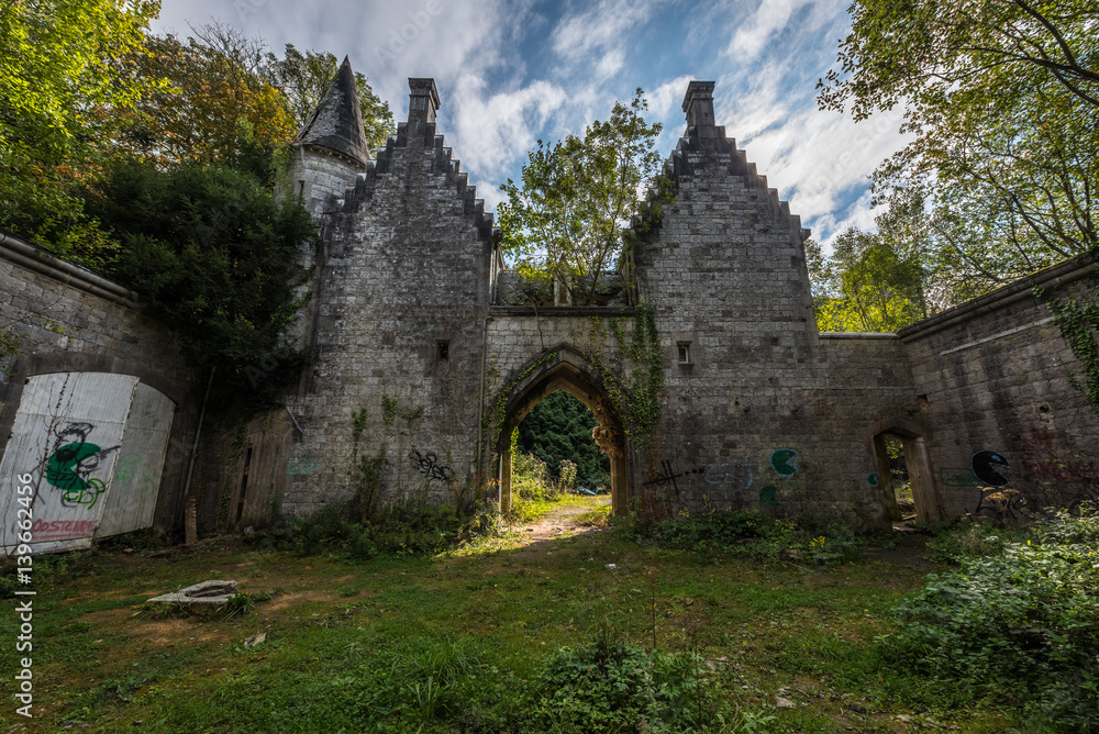 old abandoned castle old abandoned castle