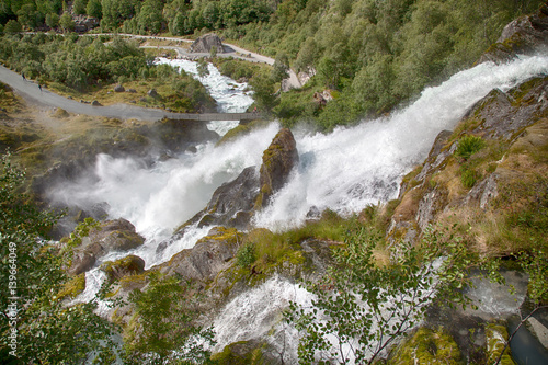 Fototapeta Wodospad w Norwegii