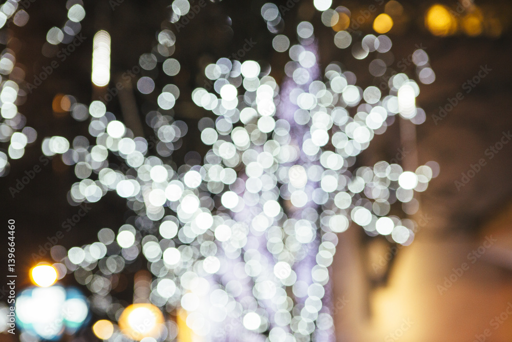 White and purple bokeh lights White and purple bokeh lights