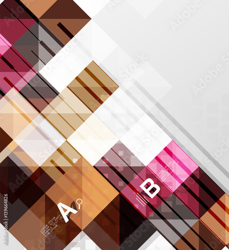 Modern square abstract background