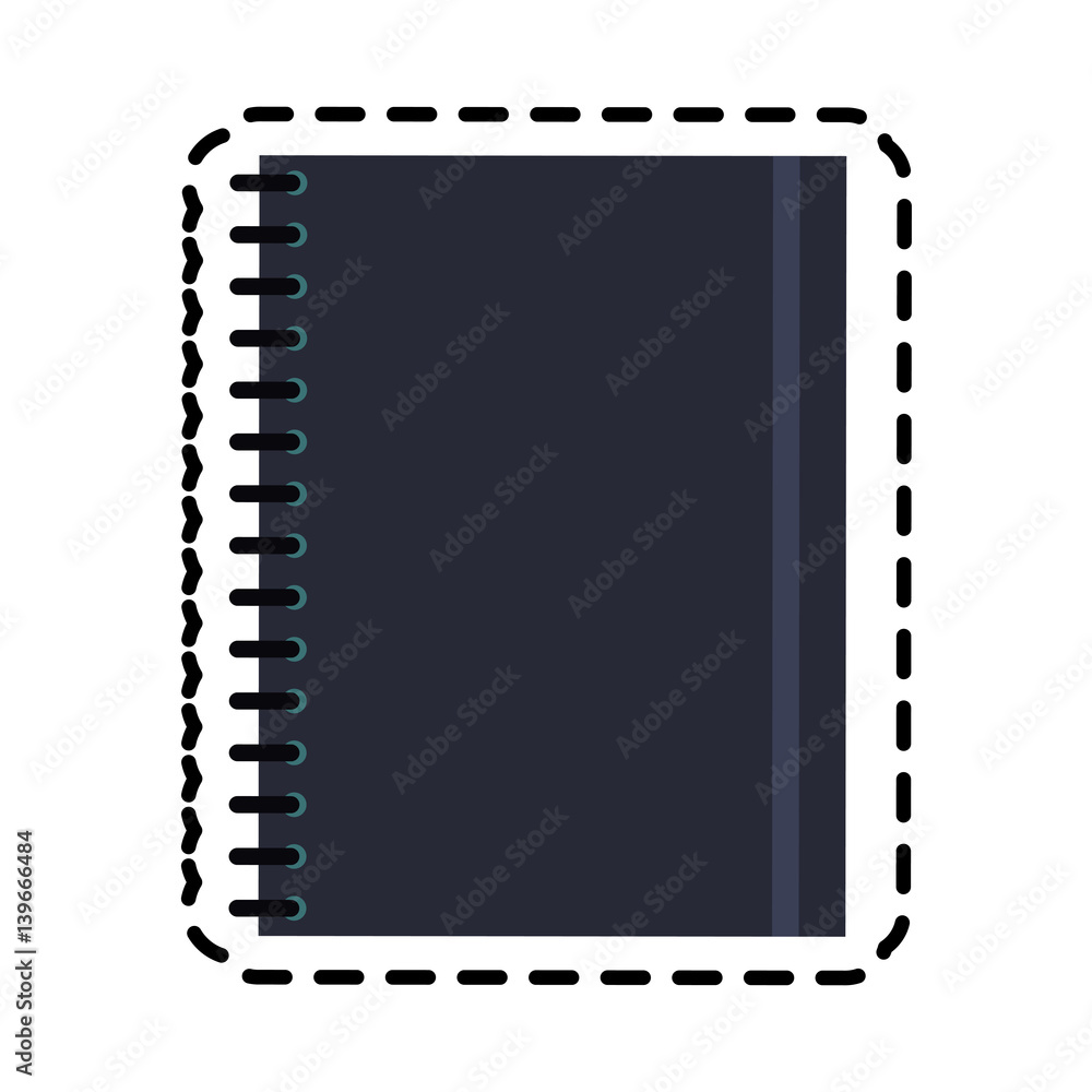 notebook office supplies icon image vector illustration design 