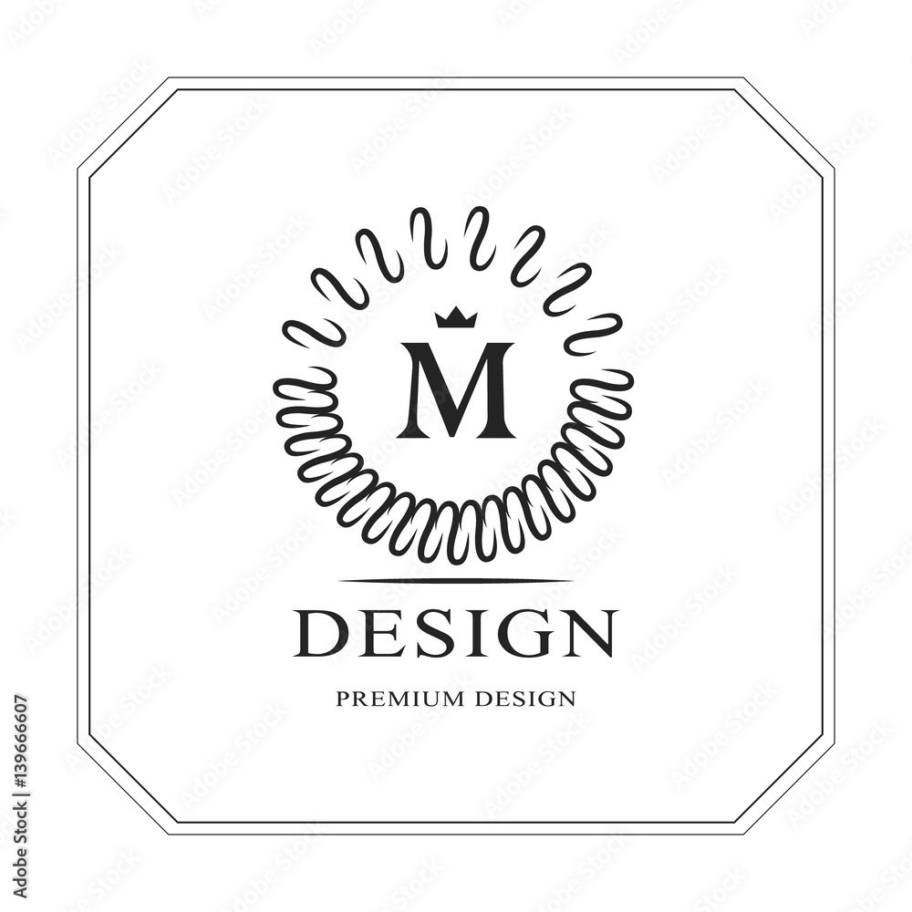 Set of elegant M Letter Monogram Logo Design, brand logo, corporate logo,  business logo 5152776 Vector Art at Vecteezy