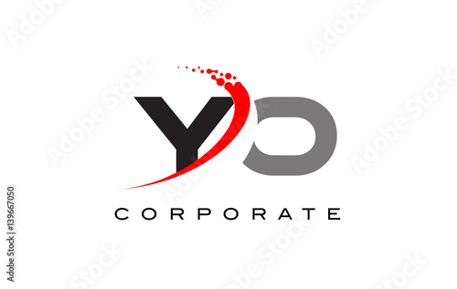 Free Download YO Modern Letter Logo Design with Swoosh - GFXLoad
