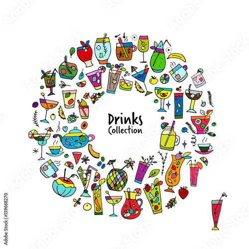 Drinks collection, sketch for your design