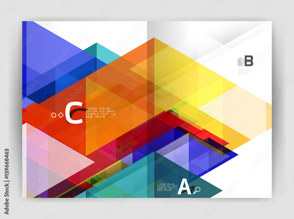 Modern business brochure or leaflet A4 cover template Modern business brochure or leaflet A4 cover template