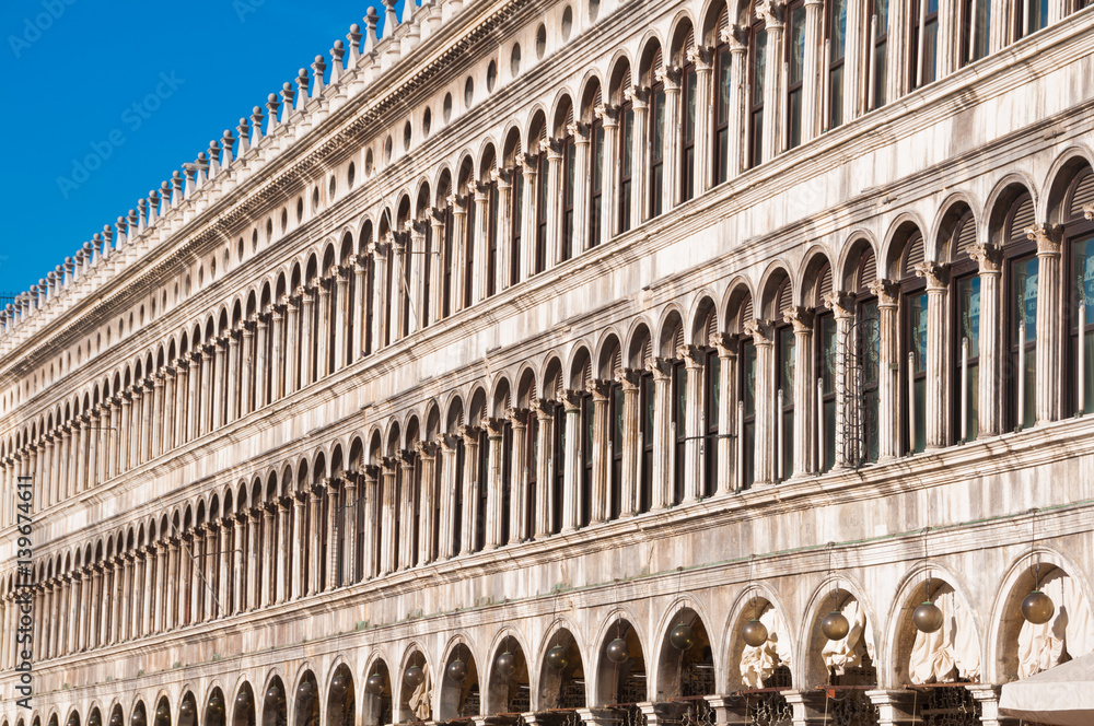 Building on San Marco square in Venice, Italy