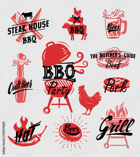 bbq symbol vector