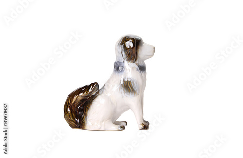 Ceramic dog figurine
