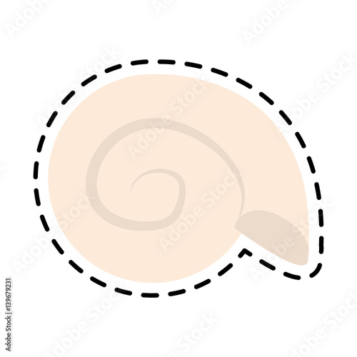 conch or shell icon image vector illustration design 