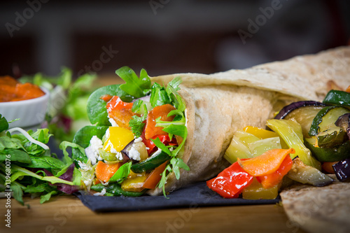 vegetarsich dürüm wrap