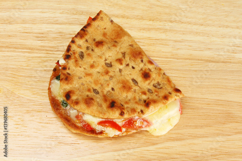 Tableau sur toile Toasted cheese flatbread